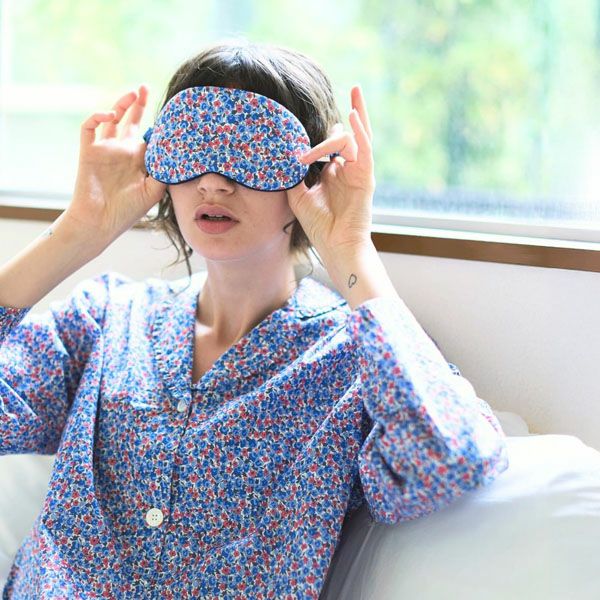 オーガニックコットン リバティキャンディフラワーアイマスク