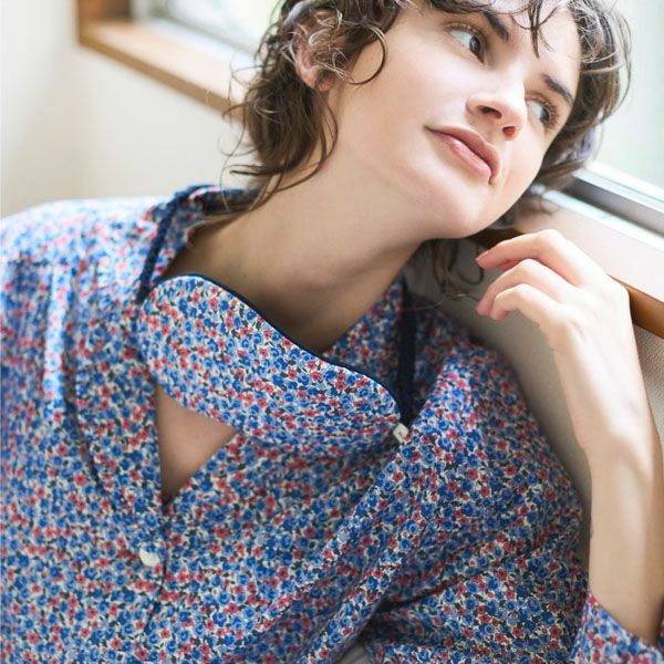 オーガニックコットン リバティキャンディフラワーアイマスク