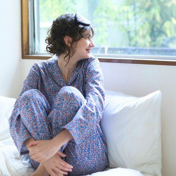 オーガニックコットン リバティキャンディフラワーアイマスク