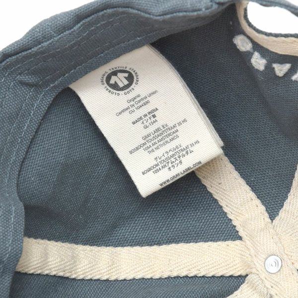 オーガニックコットン キッズベースボールキャップ