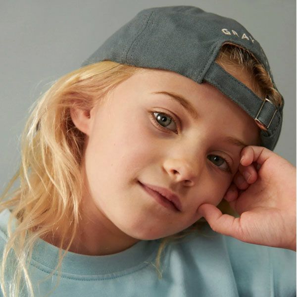 オーガニックコットン キッズベースボールキャップ