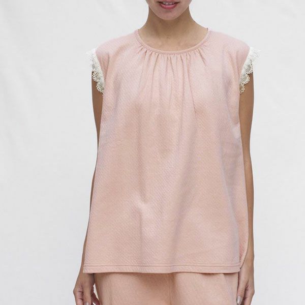 オーガニックコットン スズラン半袖トップス