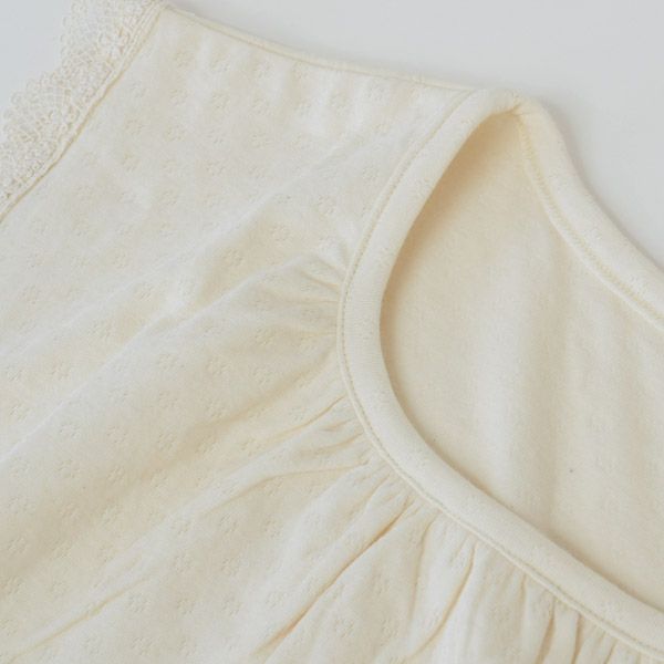 オーガニックコットン スズラン半袖トップス