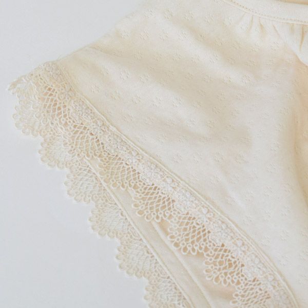 オーガニックコットン スズラン半袖トップス