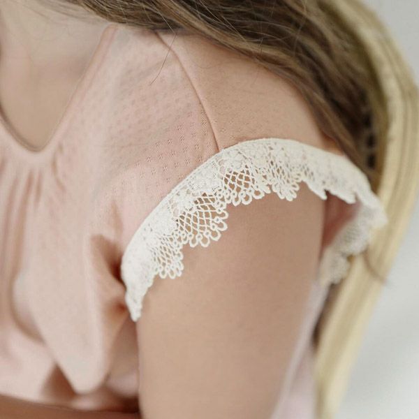 オーガニックコットン スズラン半袖トップス