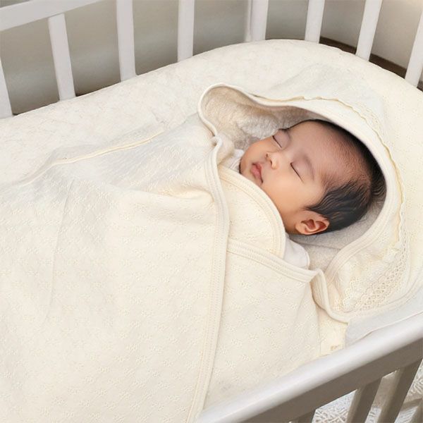 オーガニックコットン ジャガード×パイルアフガン