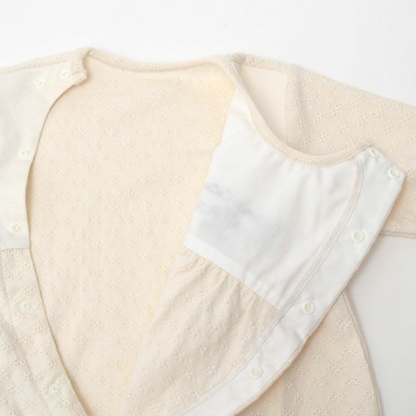 オーガニックコットン ベビー ジャガード×パイル2wayドレス
