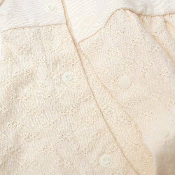 オーガニックコットン ベビー ジャガード×パイル2wayドレス