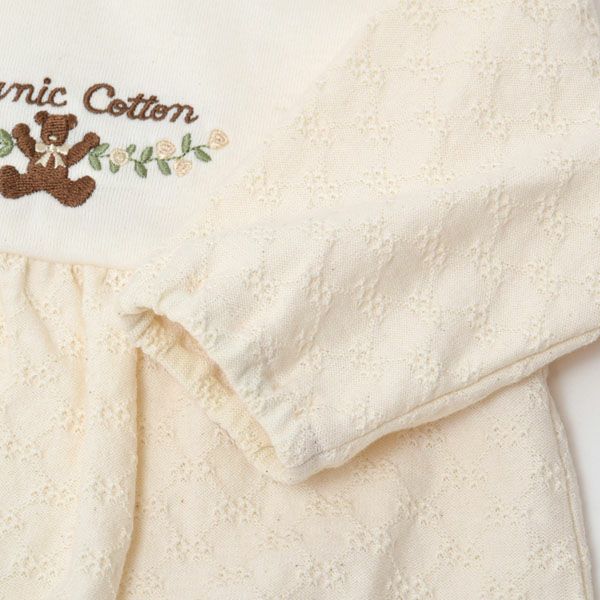 オーガニックコットン ベビー ジャガード×パイル2wayドレス