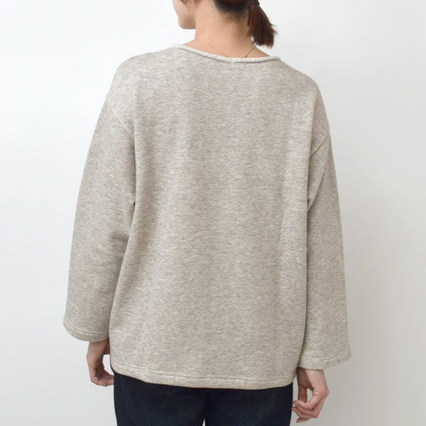 オーガニックコットン&ヤク 裏毛プルオーバー
