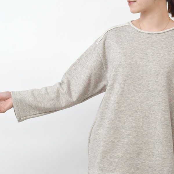 オーガニックコットン&ヤク 裏毛プルオーバー