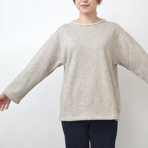 オーガニックコットン&ヤク 裏毛プルオーバー