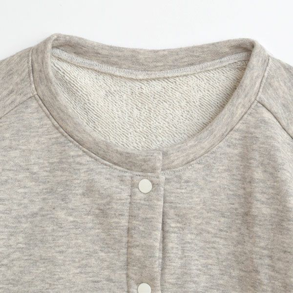オーガニックコットン&ヤク 裏毛カーディガン