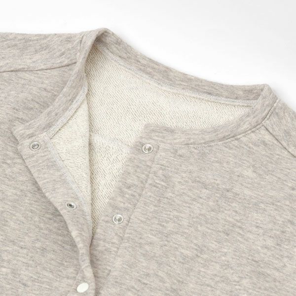 オーガニックコットン&ヤク 裏毛カーディガン | オーガニックコットン