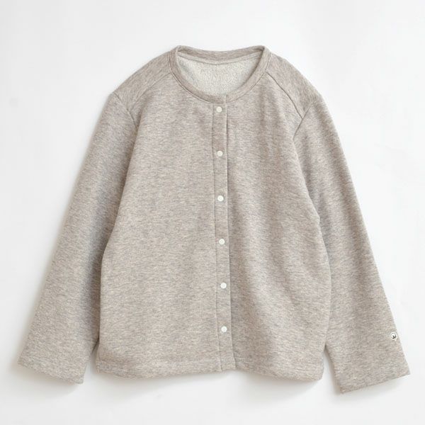 オーガニックコットン&ヤク 裏毛カーディガン