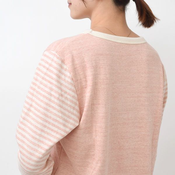 オーガニックコットン 接結フライスふんわりパジャマ(ベンガラ染め)