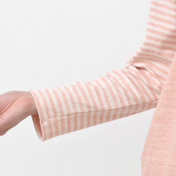 オーガニックコットン 接結フライスふんわりパジャマ(ベンガラ染め)