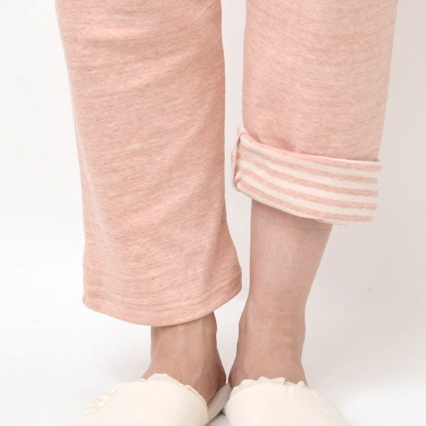 オーガニックコットン 接結フライスふんわりパジャマ(ベンガラ染め)