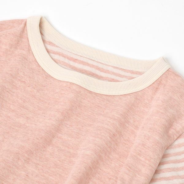 オーガニックコットン 接結フライスふんわりパジャマ(ベンガラ染め)