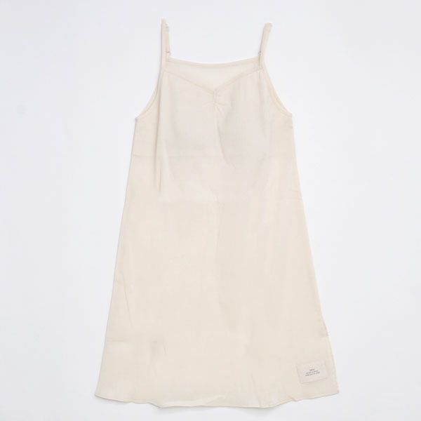 オーガニックコットン inoui高島縮スリップドレス（カップ付き）