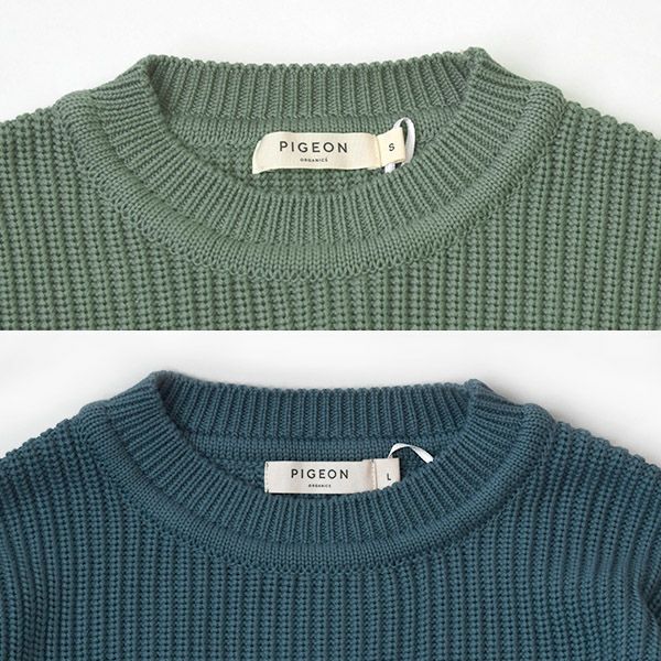 オーガニックコットン チャンキーリブセーター
