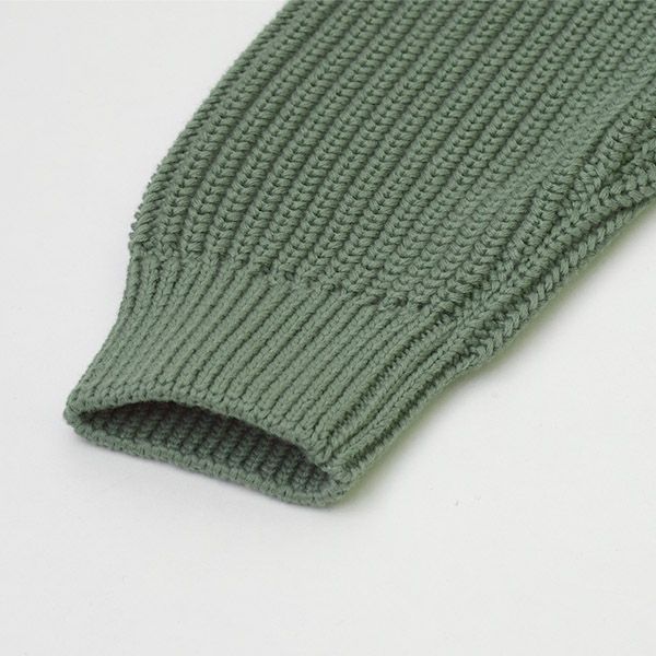 オーガニックコットン チャンキーリブセーター