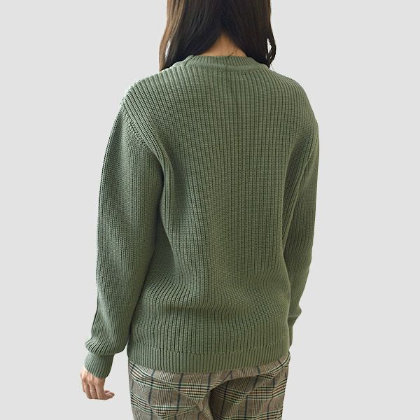 オーガニックコットン チャンキーリブセーター