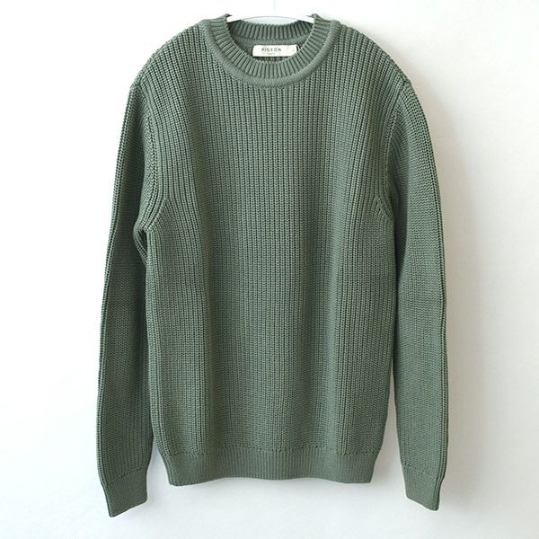 オーガニックコットン チャンキーリブセーター