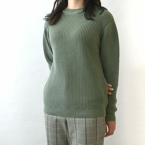 オーガニックコットン チャンキーリブセーター