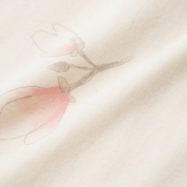 オーガニックコットン 木蓮プリントフライスパジャマ