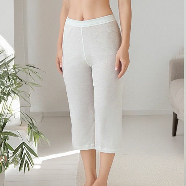 オーガニックコットン フロスト6分丈ボトム