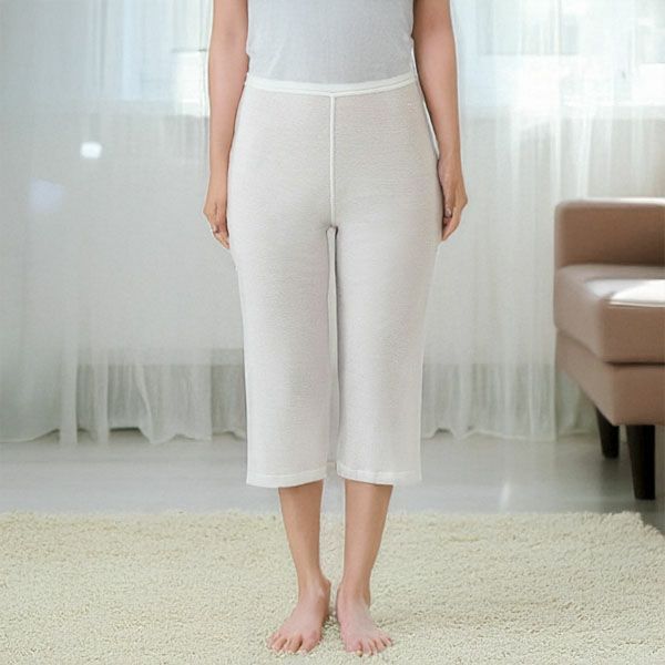 オーガニックコットン フロスト6分丈ボトム