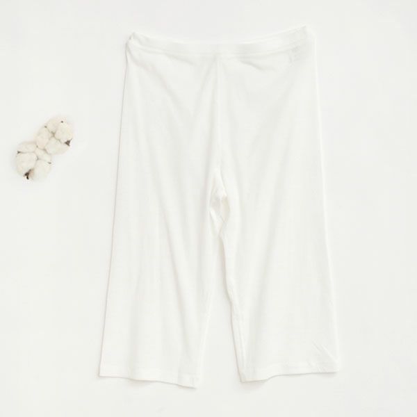 オーガニックコットン フロスト6分丈ボトム