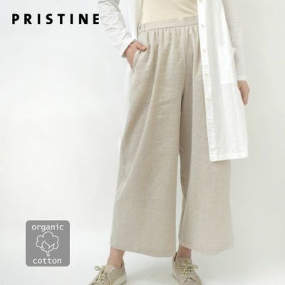 オーガニックコットン＆リネン ツイルビッグパンツ