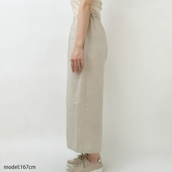 オーガニックコットン＆リネン ツイルビッグパンツ