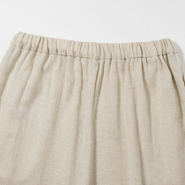 オーガニックコットン＆リネン ツイルビッグパンツ