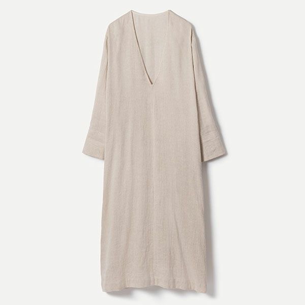 オーガニックコットン＆リネン ツイルワンピース