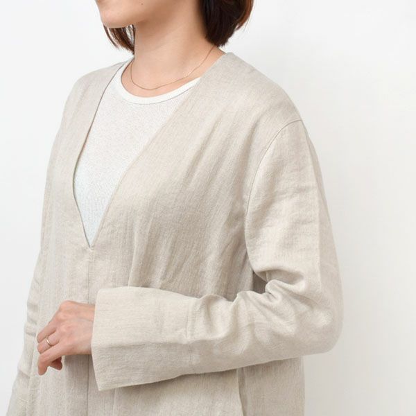 オーガニックコットン＆リネン ツイルワンピース