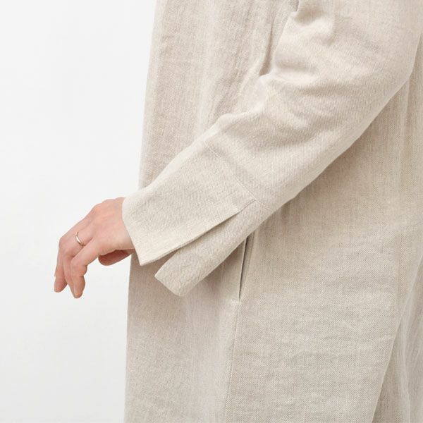 オーガニックコットン＆リネン ツイルワンピース