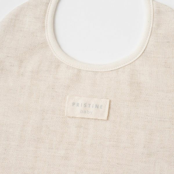 オーガニックコットン＆リネン ベビーダブルガーゼスタイ