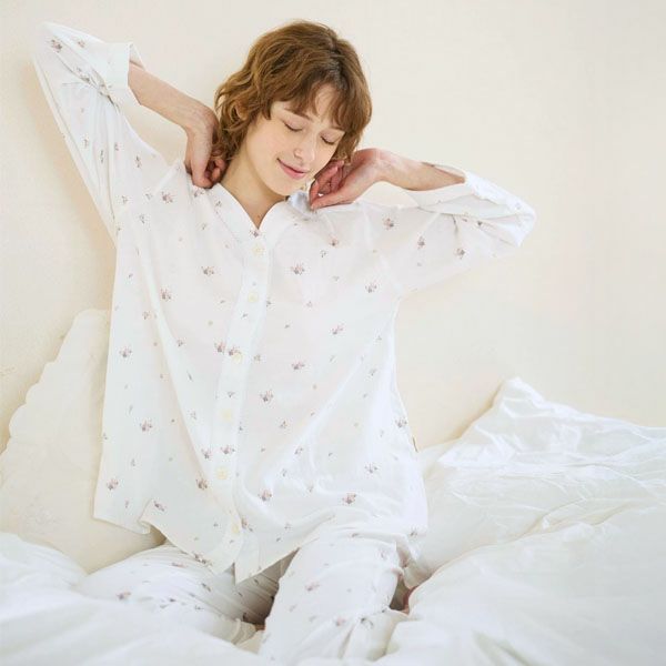 オーガニックコットン プチローズパジャマ