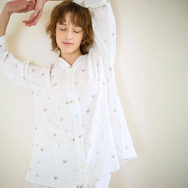 オーガニックコットン プチローズパジャマ