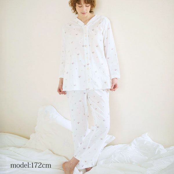 オーガニックコットン プチローズパジャマ