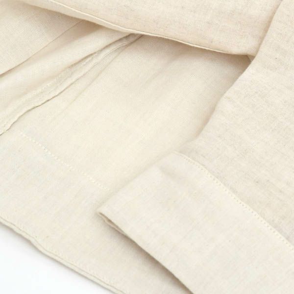 オーガニックコットン＆リネン ダブルガーゼシャツ（8分袖） M