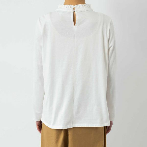 オーガニックコットン 天竺モックネックトップ