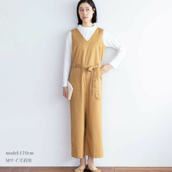 オーガニックコットン 天竺モックネックトップ