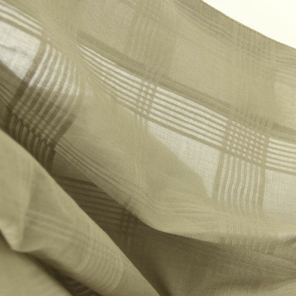 オーガニックコットン シアーチェックワイドトップス