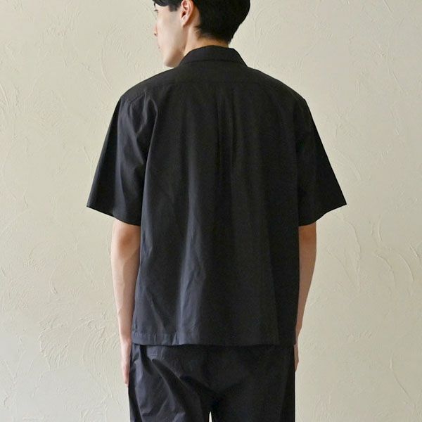 オーガニックコットン メンズ オープンカラーシャツ（半袖）