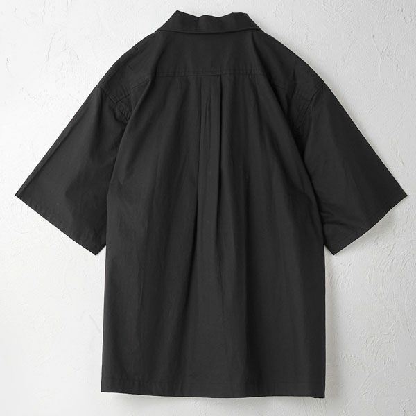 オーガニックコットン メンズ オープンカラーシャツ（半袖）