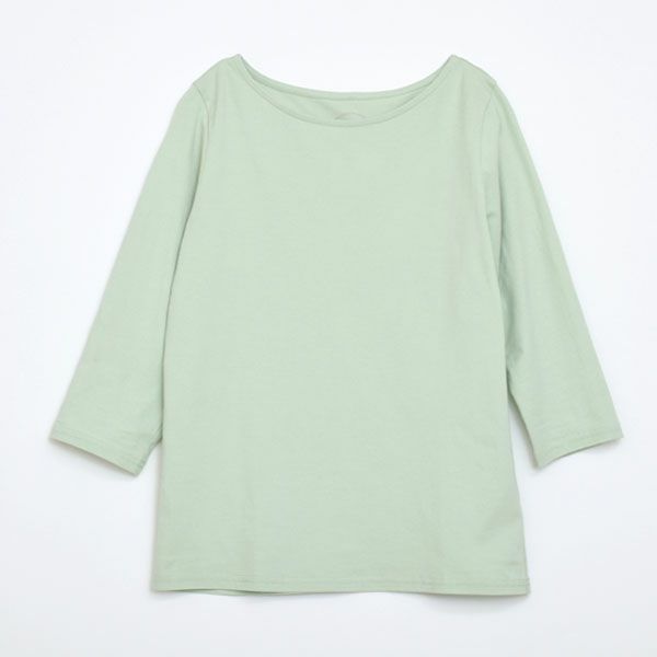 オーガニックコットン ボートネックトップ